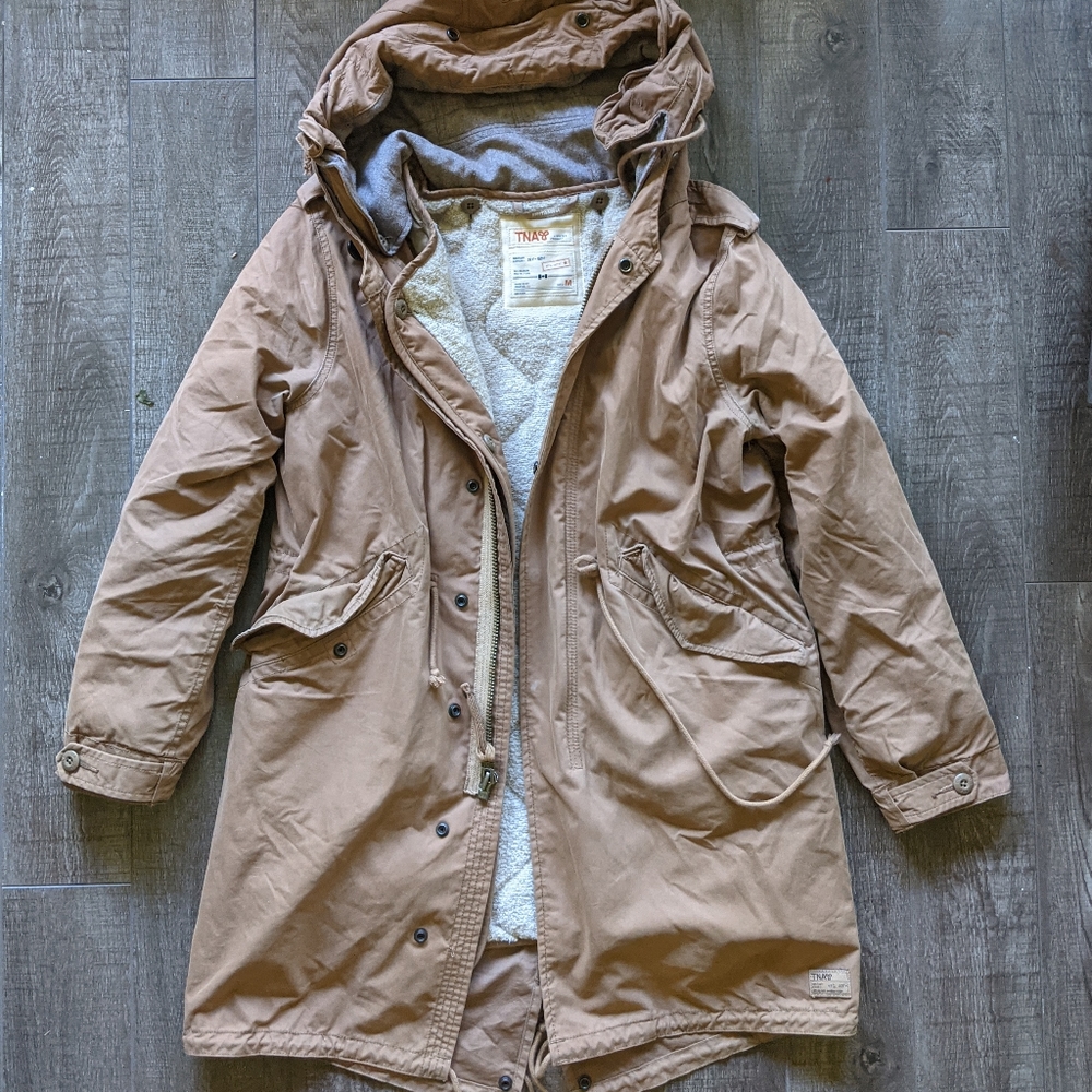 TNA Britannia jacket. Brown. Medium.